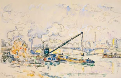 Mirabeau-broen. Sandbunken