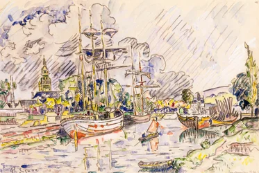 Havnen i Landerneau, 1921