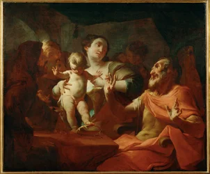 Unge Moses foran Farao ... (maleri på lærred)