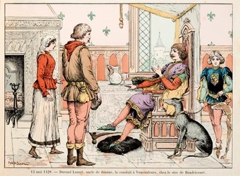 Illustration taget fra bogen "" Jeanne d