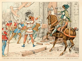 Illustration taget fra bogen "" Jeanne d