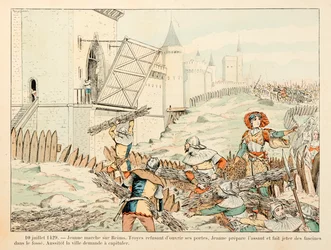 Illustration taget fra bogen "" Jeanne d
