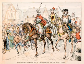 Illustration taget fra bogen "" Jeanne d