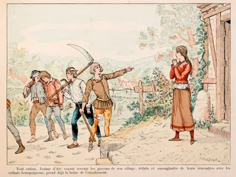 Illustration taget fra bogen "" Jeanne d