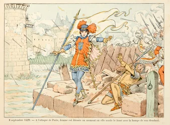 Illustration taget fra bogen "" Jeanne d