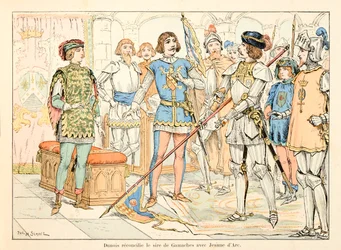 Illustration taget fra bogen "" Jeanne d