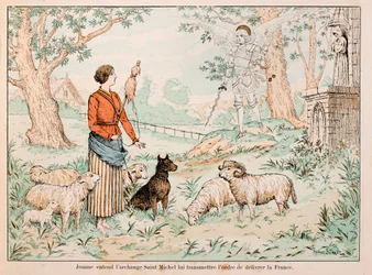 Illustration taget fra bogen "" Jeanne d