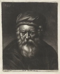 Portret af Thomas Parr Old Parr: aeta 152 (titel på objekt)