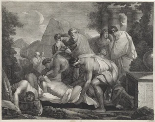 Tobit begraver de døde