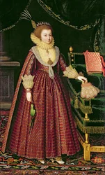 Portræt af en dame, muligvis Elizabeth, grevinde af Kellie, ca. 1619-20 (olie på lærred)
