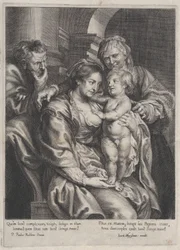 Hellig Familie med Sankt Anne, ca. 1620-70., ca. 1620-70.