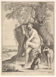 Siddende figur af jægerinden Diana, 1625-77.
