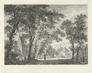 Udsigt over landsbyen i Driebergen, 1754