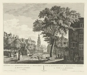 Udsigt over Munttoren i Amsterdam Udsigt fra 