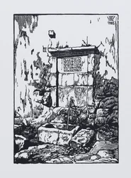Springvandet ved Khans-paladset i Bakhchisaray, 1923