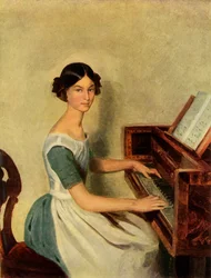 Portræt af Nadezhda Petrovna Zhdanovichova, 1849, 1965.