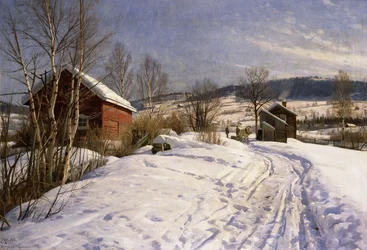 Et vinterlandskab, Lillehammer