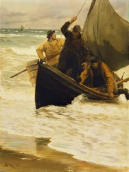 Fisker på vej hjem, Skagen, 1885