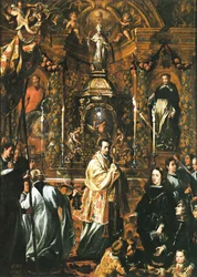 Karl II foran den hellige form - Pedro Ruiz González