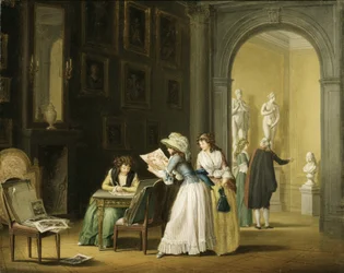 Interiør fra en kunstsamling