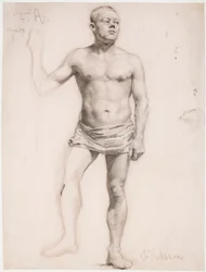 Nøgen mandlig model