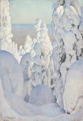 Vinterlandskab i Kinahmi, 1923.