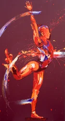 Gymnast Nine, 2011 (olie på lærred)