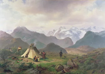 Motiv fra Kvikkjokk, 1862