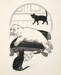 A Domesticated Seal, fra A Hundred Anecdotes of Animals, udgivet af A Hundred Anecdotes of Animals, pub. 1924