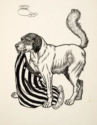 A Good FINder, fra A Hundred Anecdotes of Animals, pub. 1924 (gravering)