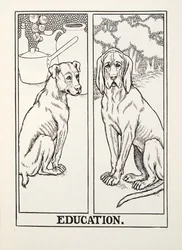 Education, fra Fontaine Fables, pub. 1905