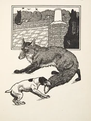 Fox Chasing, fra A Hundred Anecdotes of Animals, udg. 1924