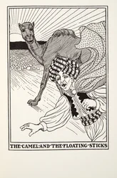 The Camel and the Floating Sticks, fra Fontaine Fables, pub. 1905
