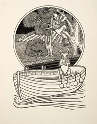 Fangeren fangede, fra Hundrede anekdoter om dyr, udg. 1924
