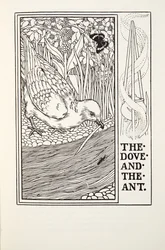 The Dove and the Ant, fra Fontaine Fables, pub. 1905