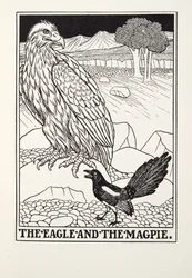 The Eagle and the Magpie, fra Fontaine Fables, pub. 1905