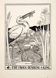 The Frogs Desiring a King, fra A Hundred Fables of Aesop, pub.1903