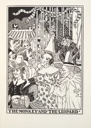 Aben og leoparden, fra Fontaine Fables, pub. 1905
