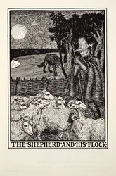 Hyrden og hans flok, fra Fontaine Fables, pub. 1905