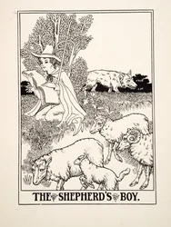 The Shepherds Boy, fra A Hundred Fables of Aesop, pub.1903