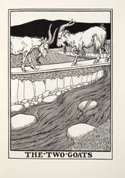 The Two Goats, fra Fontaine Fables, pub. 1905