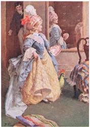 Hun gik alvorligt frem og tilbage, fra Little Women udgivet af Associated Newspapers Limited, ca. 1940 (farve litho)