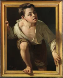 Undslippende kritik (Escaping Criticism) - Borrell del Caso, Pere (1835-1910) - Olie på lærred - 1874 trompe-l