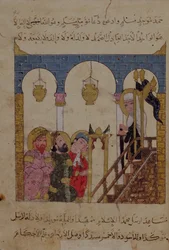 Tilføj Ms 22114 f.94, Abu-Zayd prædiker i Samarkand-moskeen fra 