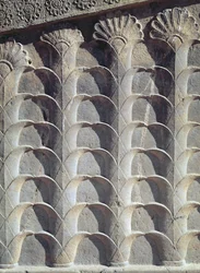 Dekorativt relief fra den østlige trappe af Apadana (Audience Hall) Achaemenian periode, 550-330 f.Kr.