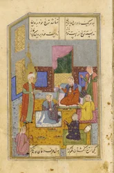 Egyptiske kvinder skar deres hænder ved synet af Yusufs skønhed, ca. 1565-70
