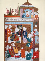 Rumi helbreder sin ældste søn Arif, slutningen af det 16. århundrede