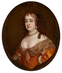 Portræt af Anne, grevinde af Suffolk (olie på lærred)