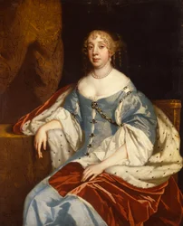 Portræt af Anne Lady Rivers (olie på lærred)