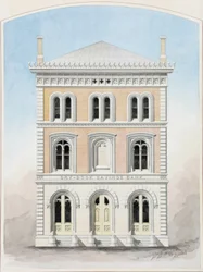 Dry Dock Savings Bank, New York City, New York, konkurrence-designtegning